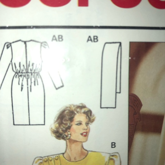 Burda 4909 Women's Dress Size 10-20 free shipping - Picture 4 of 7